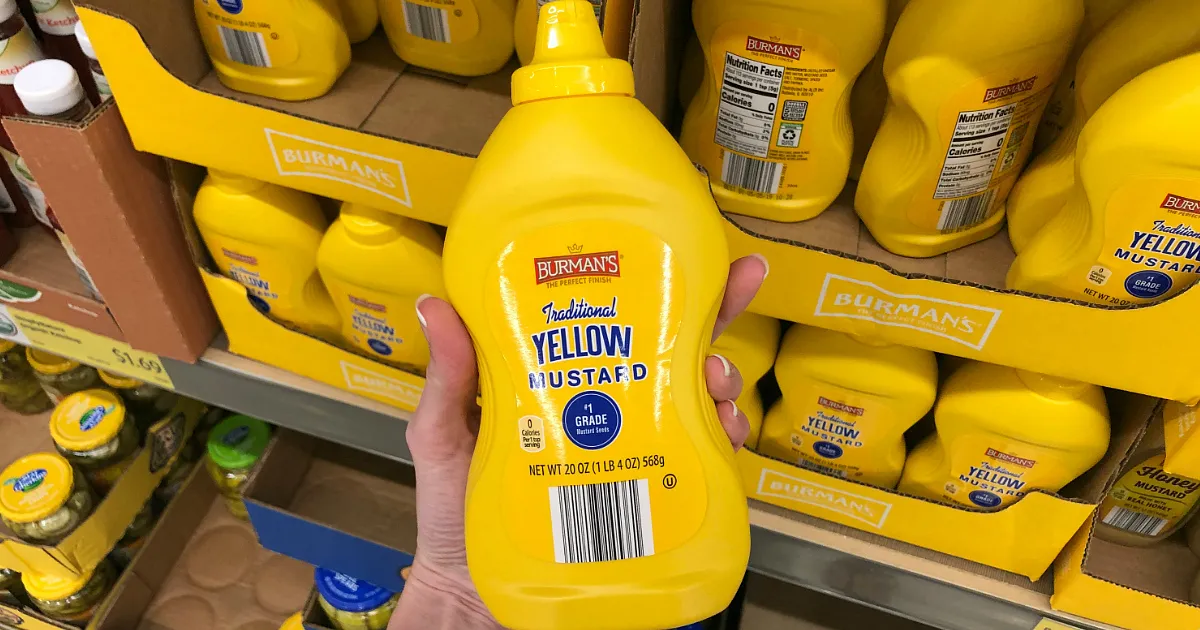 BURMANS YELLOW MUSTARD 567G