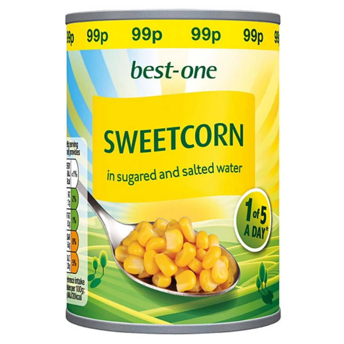 BEST-ONE SWEET CORN IN SUGARED AND SALTED WATER 340G