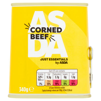 ASDA CORNED BEEF 340G