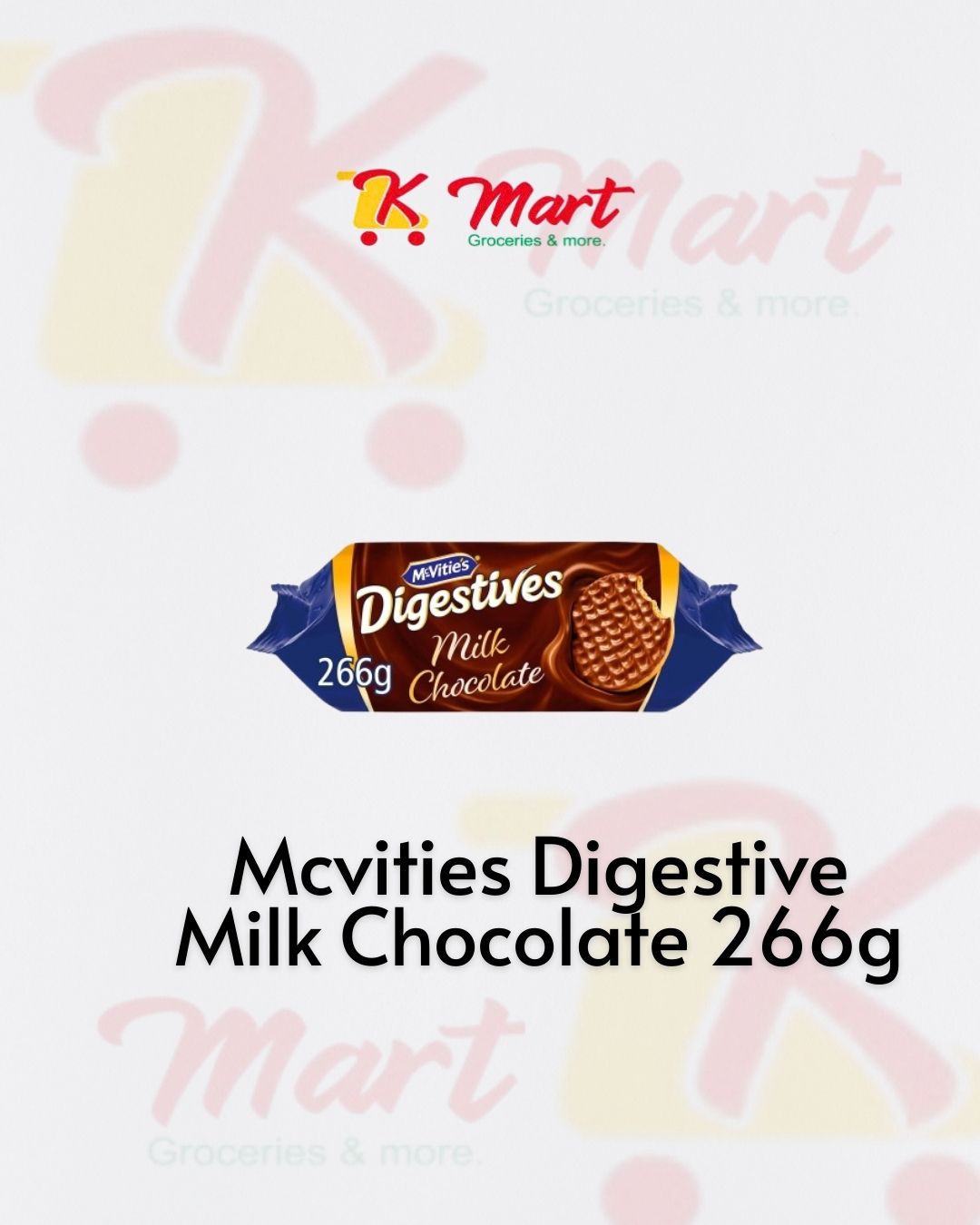 MCVITIES DIGESTIVE MILK CHOCOLATE 266g