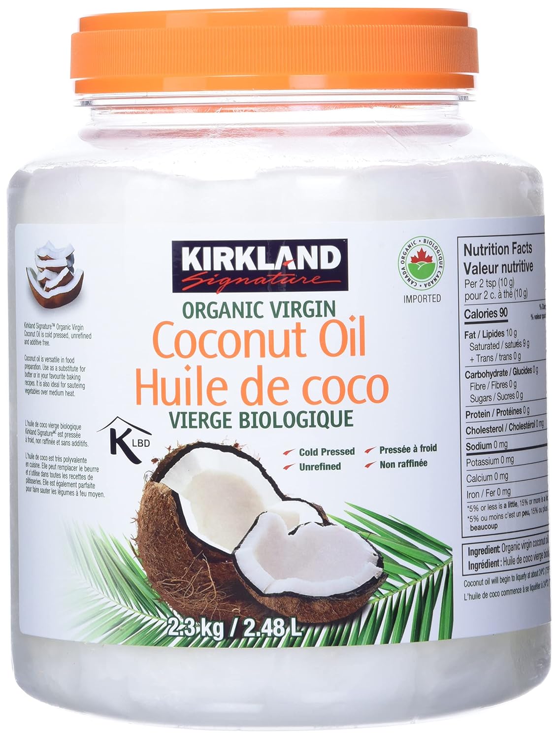 Kirkland Coconut Oil 84 Fl Oz
